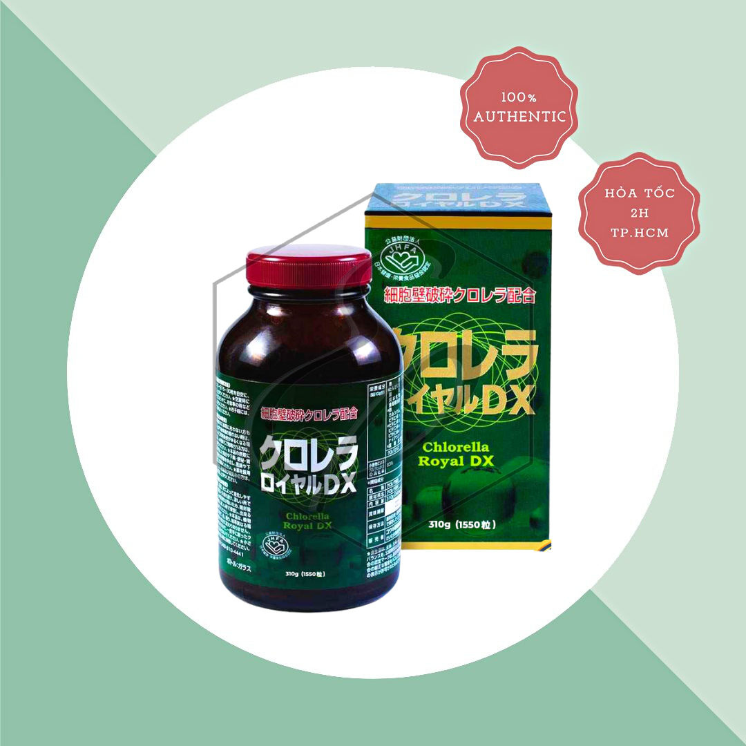 Viên Uống Tảo Lục Chlorella Royal DX - 1550 Viên
